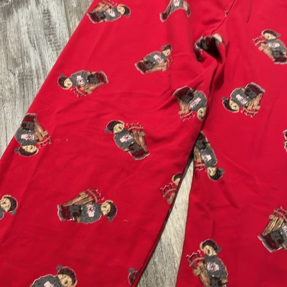 Polo by Ralph Lauren PJ pants red sledding bear size 6 - Picture 3 of 5